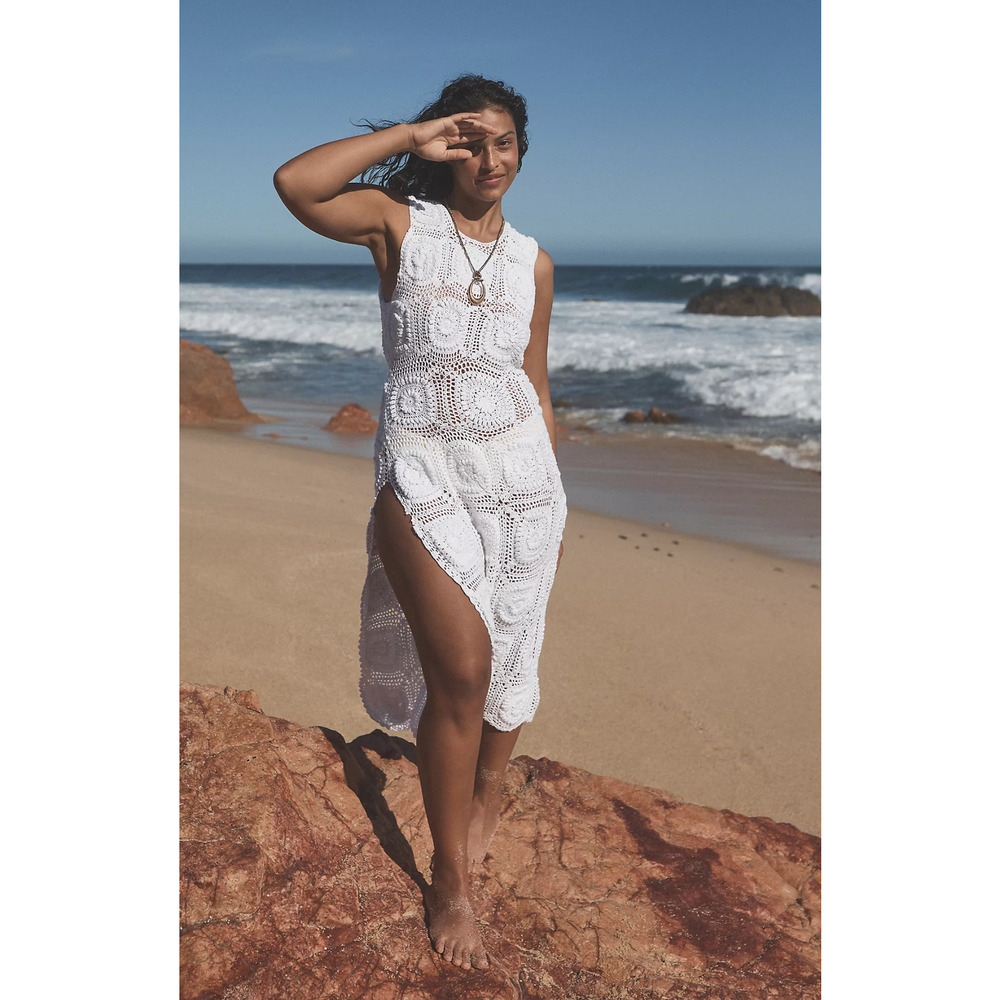 EUC Anthropologie Mahila Crochet Maxi Dress - Medium